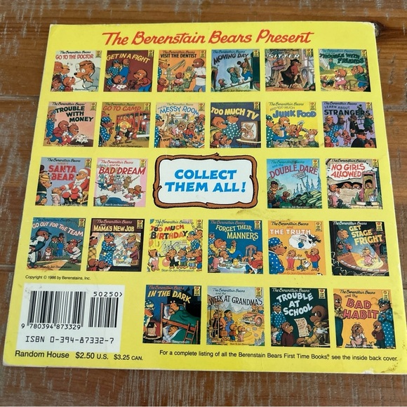 The Berenstain Bears First Time Book Lot(3) Strangers, Junk Food, Birthday 85-86 - Picture 8 of 12